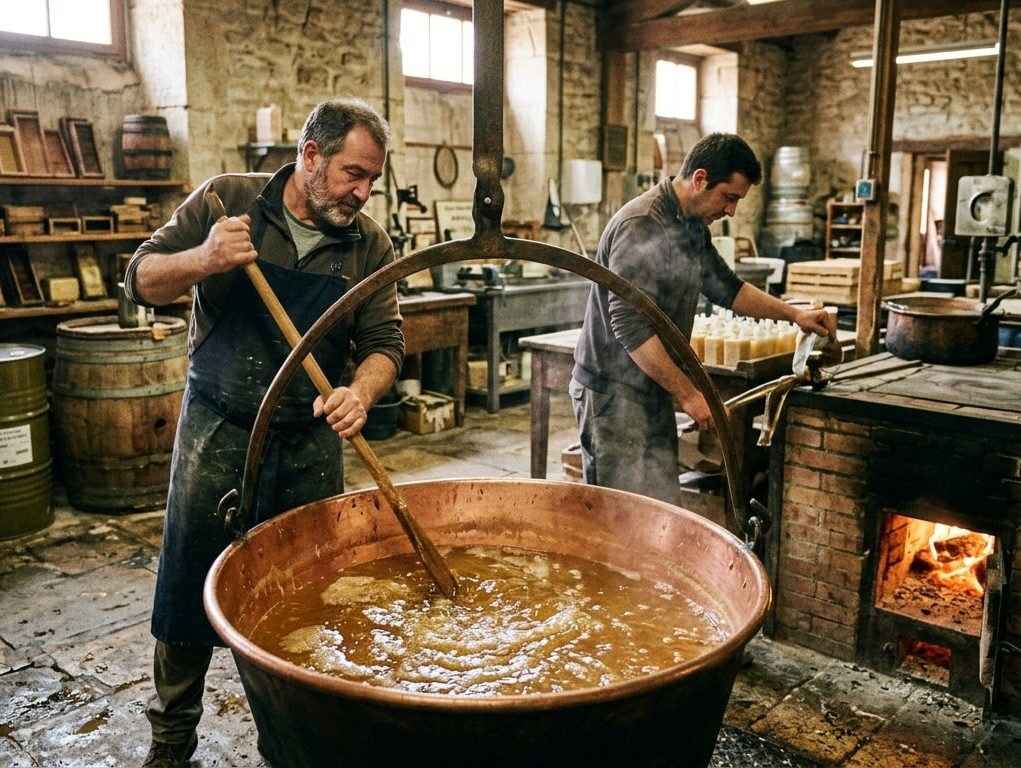 Comment est fabriqué le savon liquide Marius Fabre?