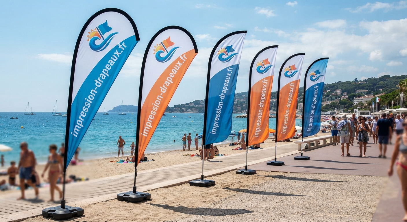Pensez à impression-drapeaux.fr si vous avez d’un beach-flag