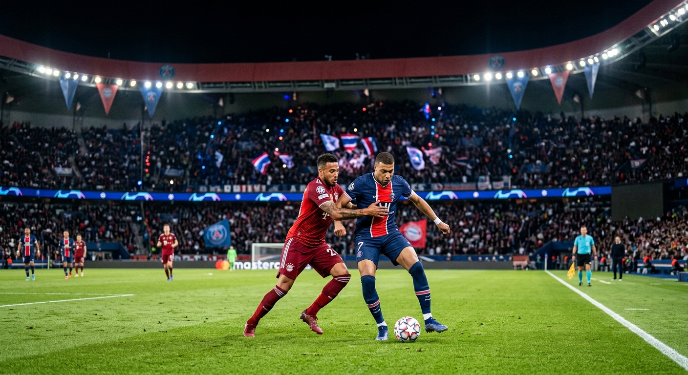 Le PSG et le Bayern Munich en Ligue des Champions