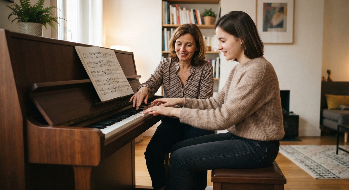 Prendre des cours de piano à domicile